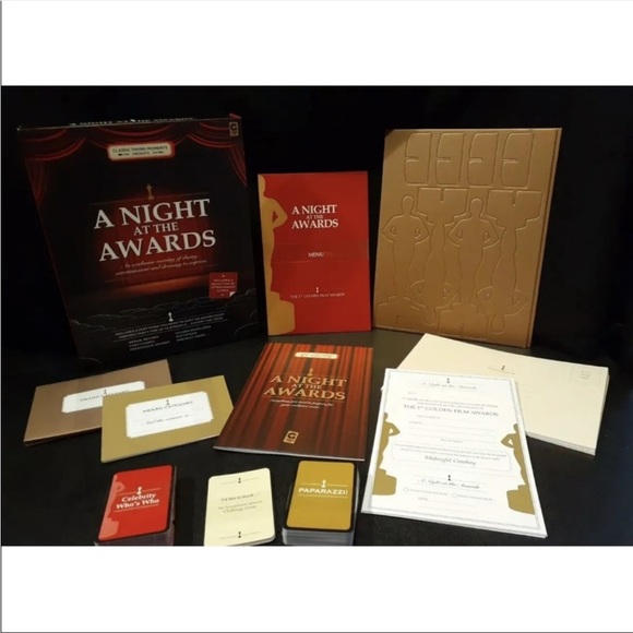A Night At The Awards Dinner Party Hosting Game Dining Moments New & Sealed - Picture 2 of 6
